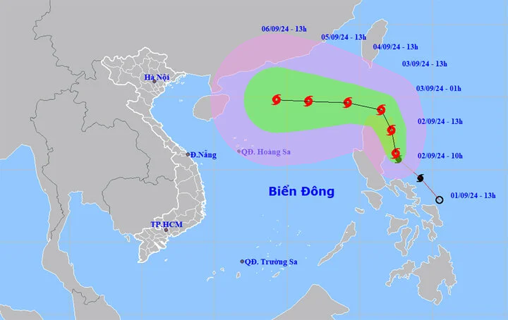 Dự báo thời tiết ngày 3/9 trên cả nước và tin mới nhất về bão Yagi gần Biển Đông